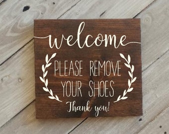 Remove Your Shoes Etsy