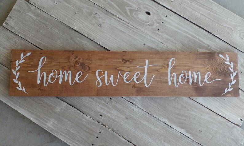 Casa Dulce Signo De La Casa Regalo De Bienvenida Signo De La Etsy