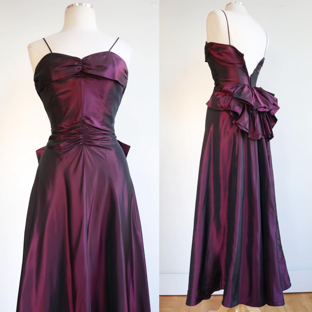 1940s Stanwyck Dress - Aubergine