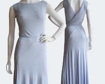 Vintage 1970s | Small | Sexy silk jersey couture gown.