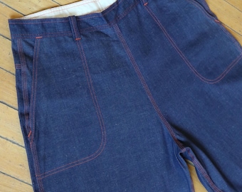 Vintage 1950’s | 1X | Deadstock unworn high waisted, side zip denim