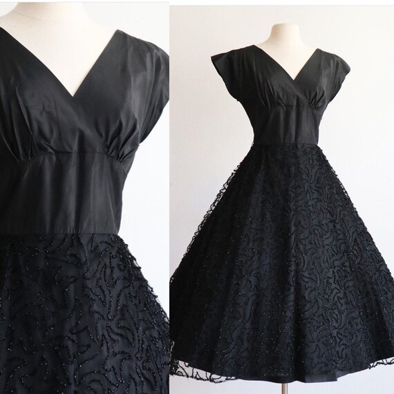 Vintage | S | 1940’s New look cocktail dress | che