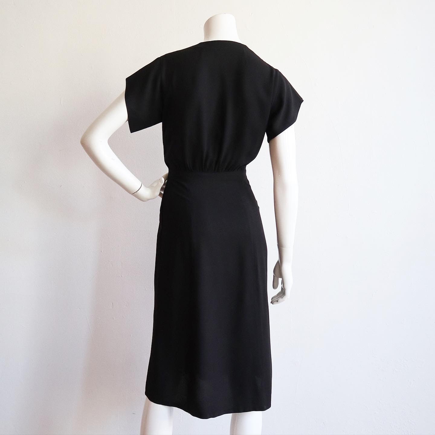 Vintage 1940s | Medium | Rayon crepe dress with beautiful floral ...