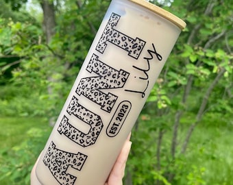 Personalized Aunt Tumbler | Custom Aunt Gift |  Gift For Auntie | Personalized Aunt Gift | Aunt to Be | New Aunt | Baby Announcement.
