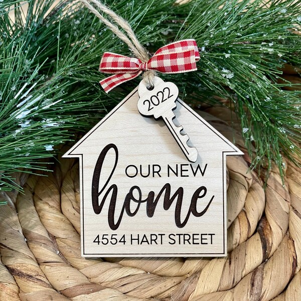 New Home Ornament Personalized Etsy
