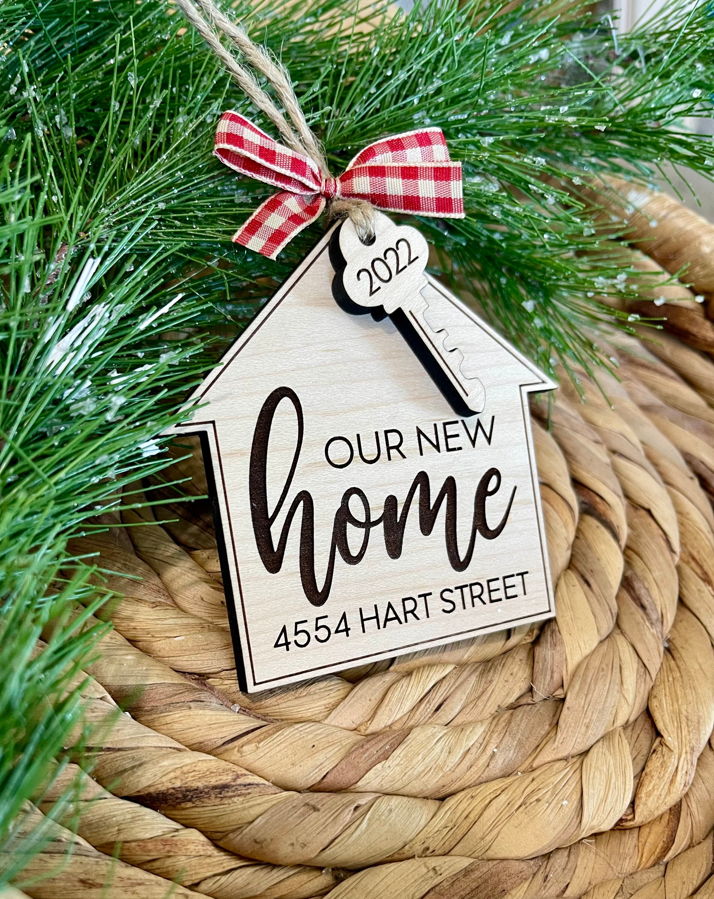 First Christmas in Our New Home Ornament With Address. Etsy