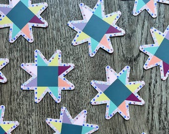 Quilt Block Sticker