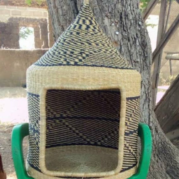 Dog Basket Bed | Cat Bungalow | Cat House | Cat basket | Pet furniture | Pet Basket|