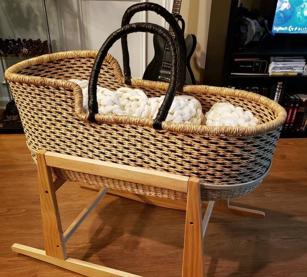 Handmade Bassinet Handmade Moses Basket Baby Bed Handwoven Etsy