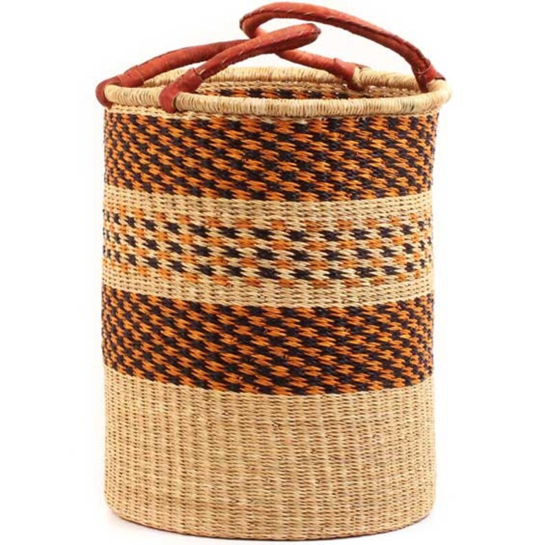 African traditional woven laundry Basket Etsy