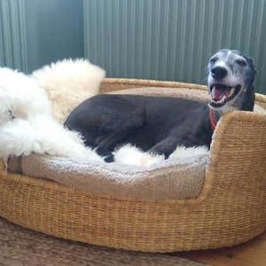 Comfortable Dog Basket Bed Dobermann Bed Natural Dog Bed Woven Dog