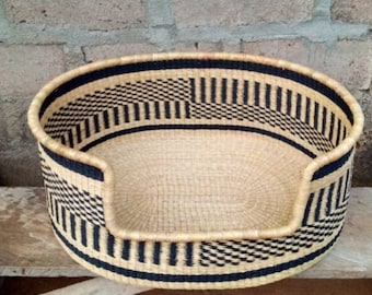 Comfortable Dog Basket Bed | Woven Dog Bed | Puppy Bed | Sustainable dog bed | Custom Pet Bed | Cat basket | Dog Furniture | Extra large dog