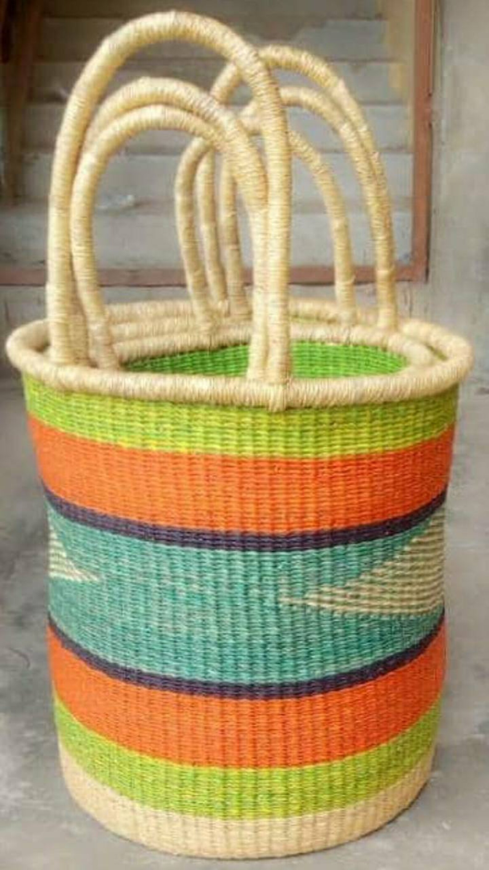 Afrikanischer traditioneller Gewebter Wäschekorb | Etsy