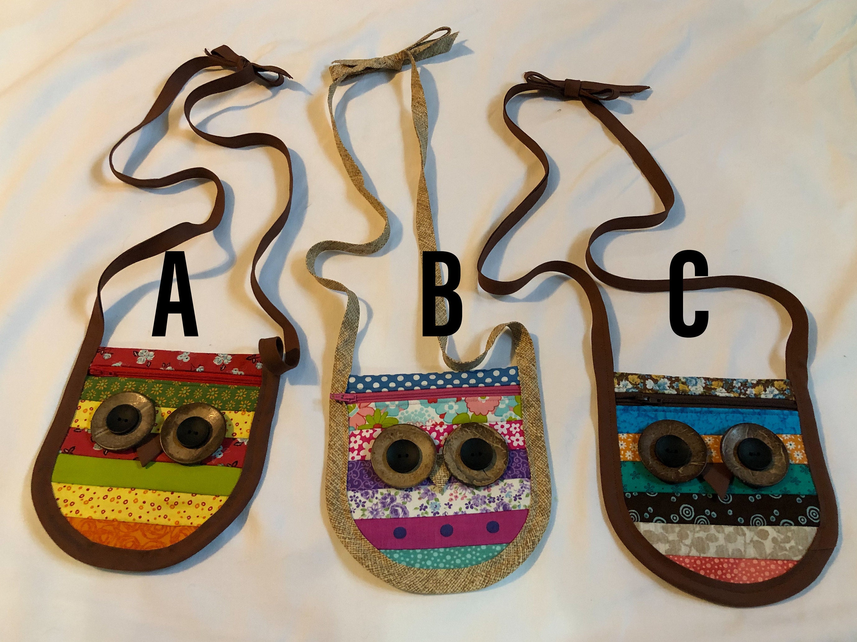 Owl Purse with Adjustable Shoulder Straps