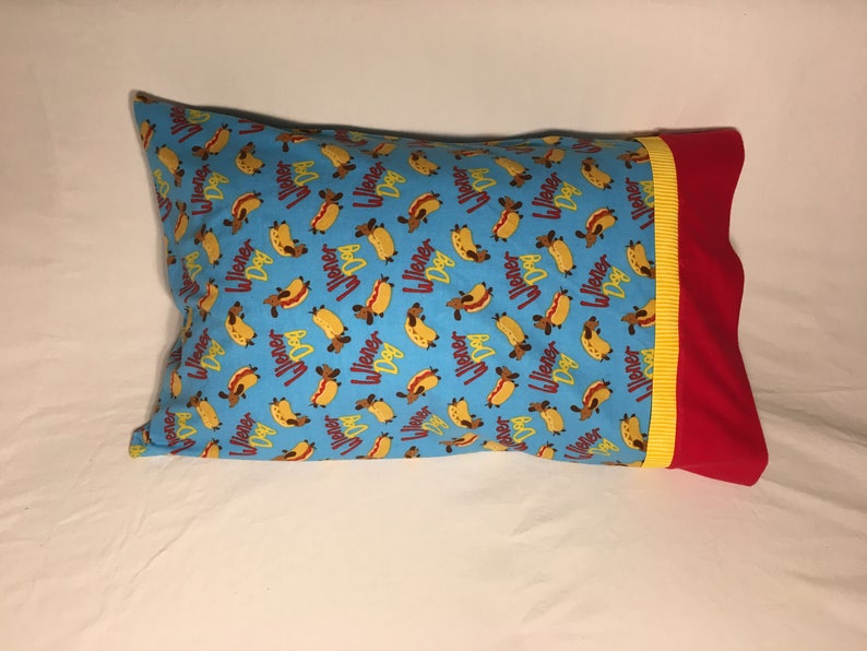 Wiener Dog Flannel Pillowcases 2 styles Etsy