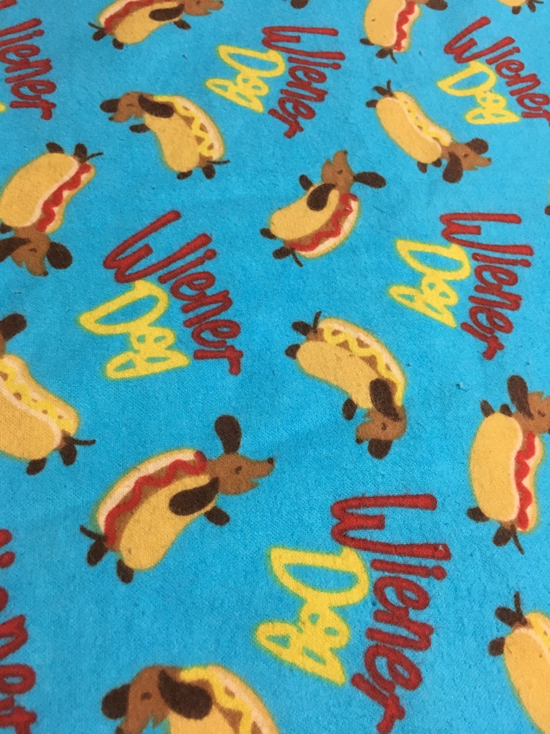 Wiener Dog Flannel Pillowcases 2 styles Etsy