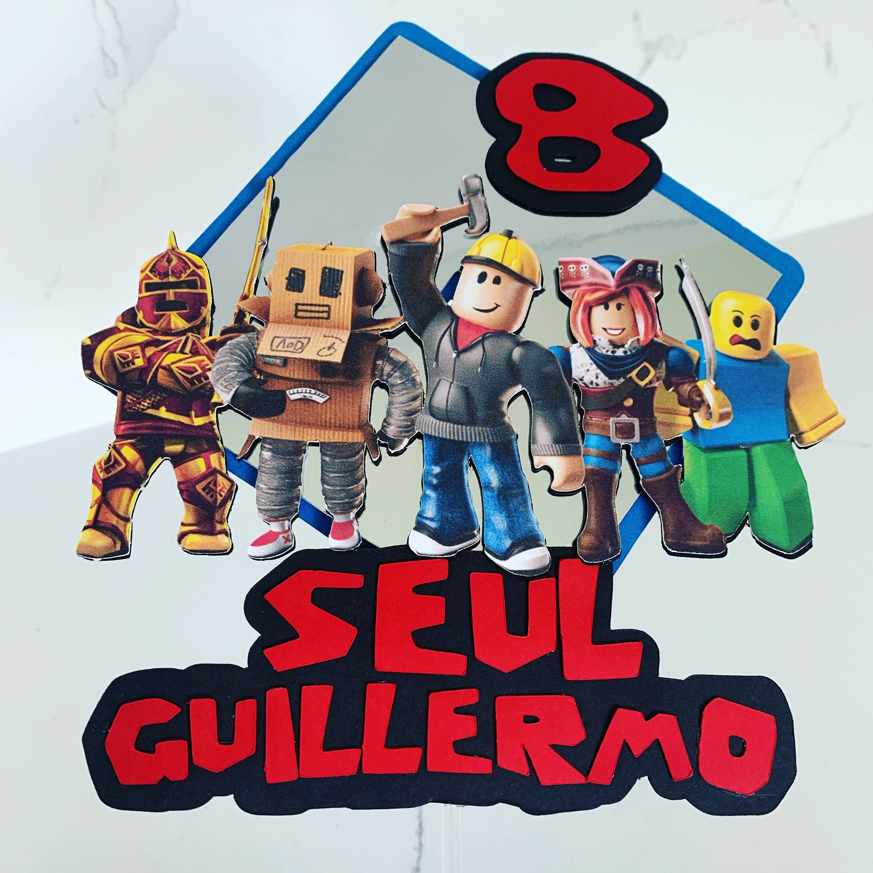 Topper Para Bolo Roblox