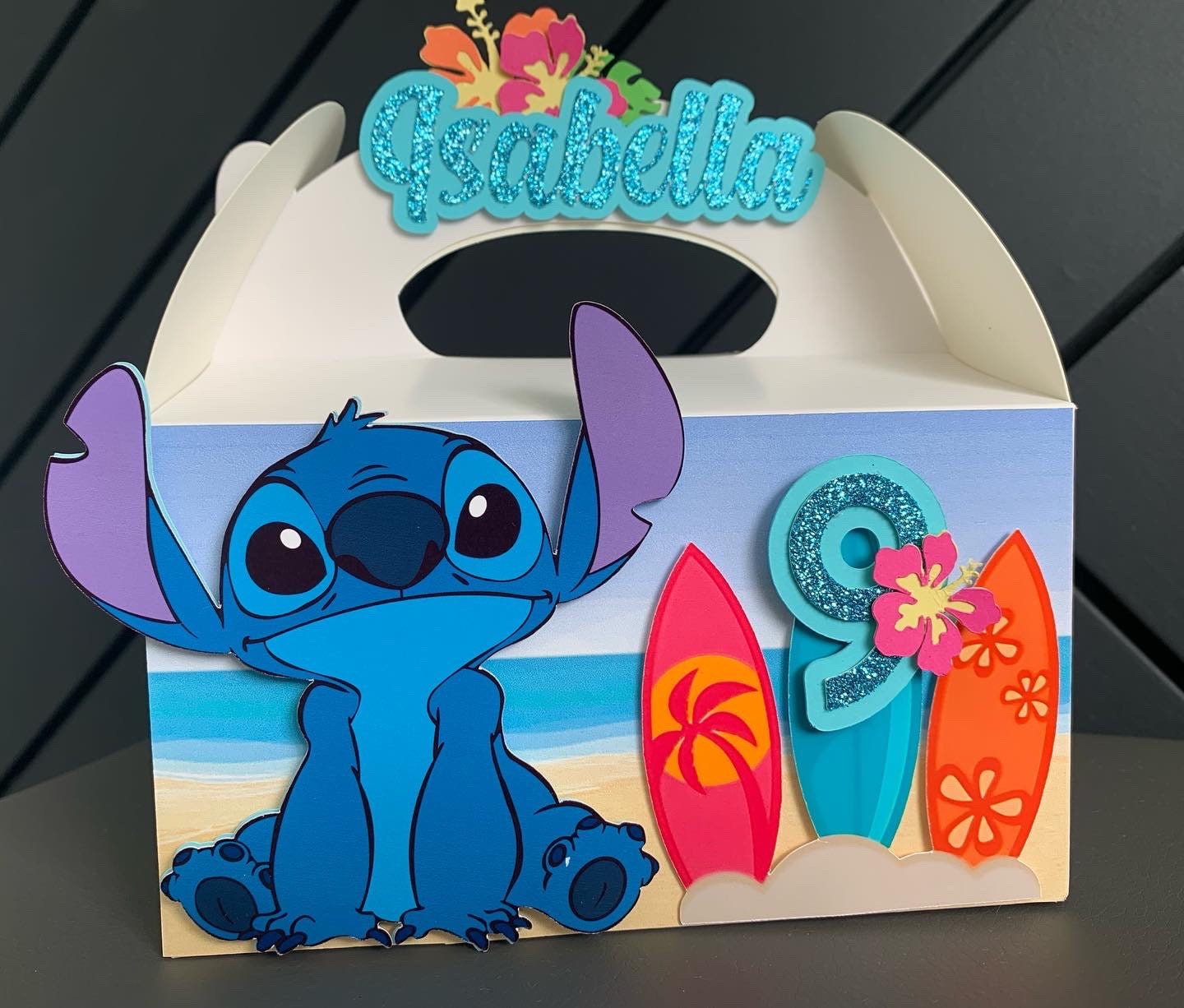 Stitch Favor Boxes. Custom Made. Personalized. 