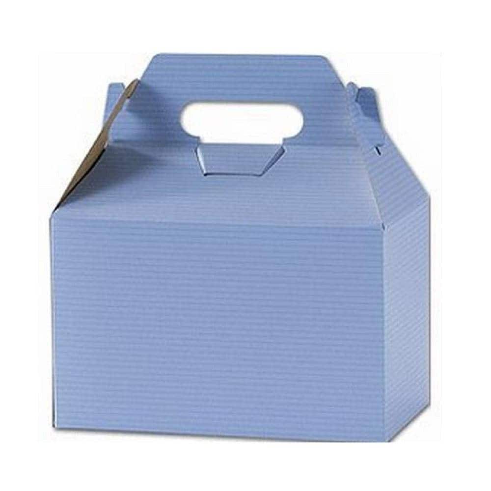 Blue Gable Box French Blue Varnish Striped Gable Boxes 8 x 4 Etsy