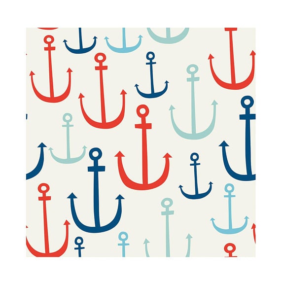 24 ct Nautical Anchor Paper Plates