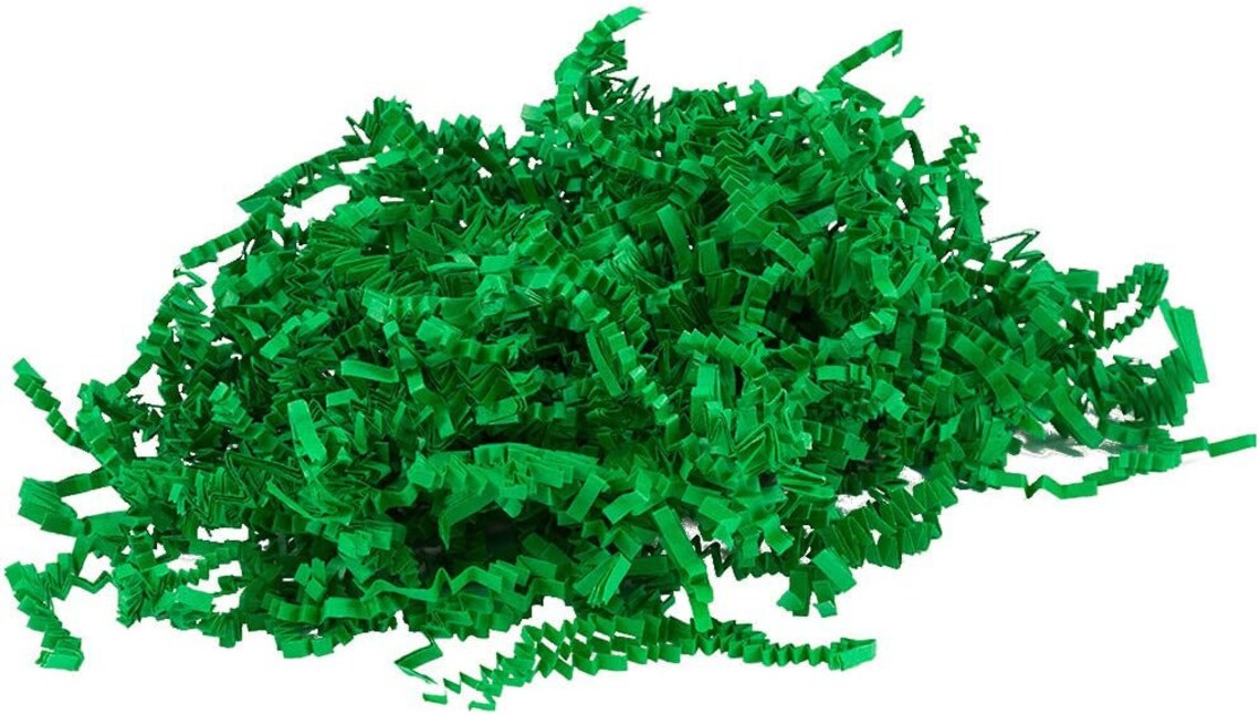 4oz Crinkle Cut Shred Green Gift Basket Shred Crinkle Paper Etsy