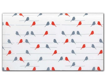 Tissue Paper ,  Birds on a Wire Tissue Paper, Tissue Paper, 20 x 30"  Sheet, gift bags, packaging, favors, 10 sheets