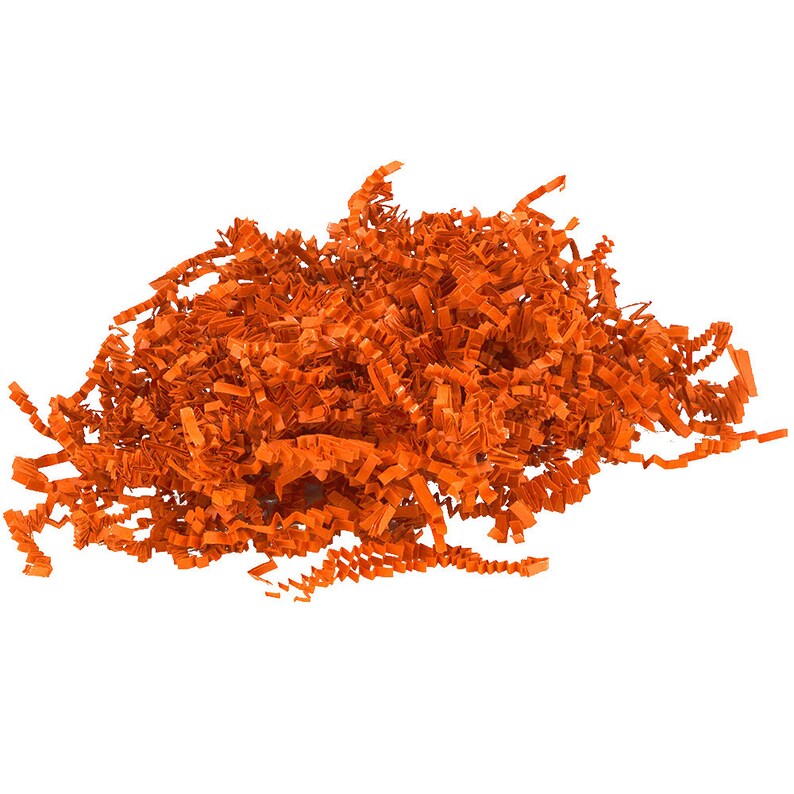 Crinkle Shred Orange Gift Basket Shred Crinkle Paper Etsy