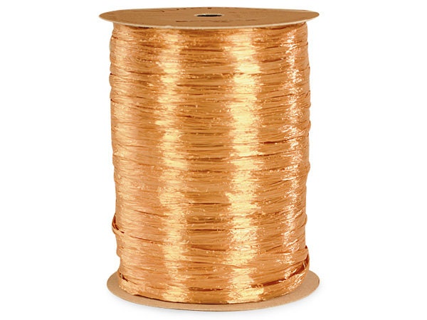 Metallic Gold Raffia, Quality Paper Ribbon, Gift Wrapping and Packaging,  Craft Supply, 100 Yards Spool 