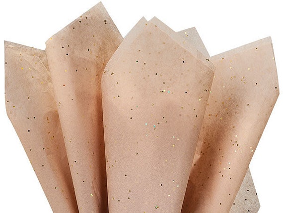 Gold Dust Glitter Kraft Tissue Paper, 20x30 10 Ct 