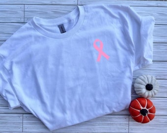Pink Ribbon Shirt, Breast Cancer Awareness Shirt, Survivor Gift