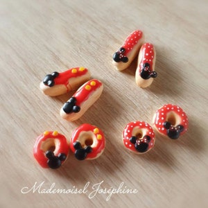 Miniature Donuts and Éclairs Decor Mickey 1/6 Dolls Patisserie