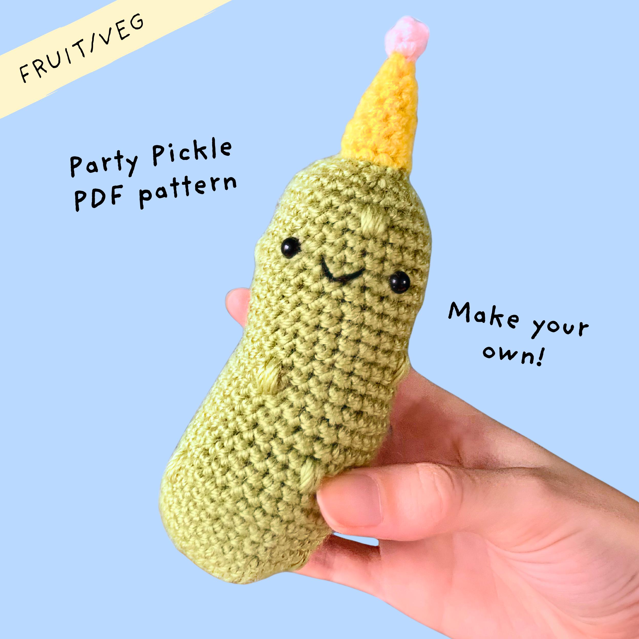 Party Pickle Crochet Pattern PDF