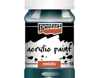 Pentart Metallic Acrylic Paint 100ml 12 Colors