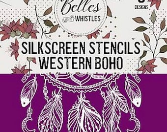 Western Boho SilkScreen Stencil