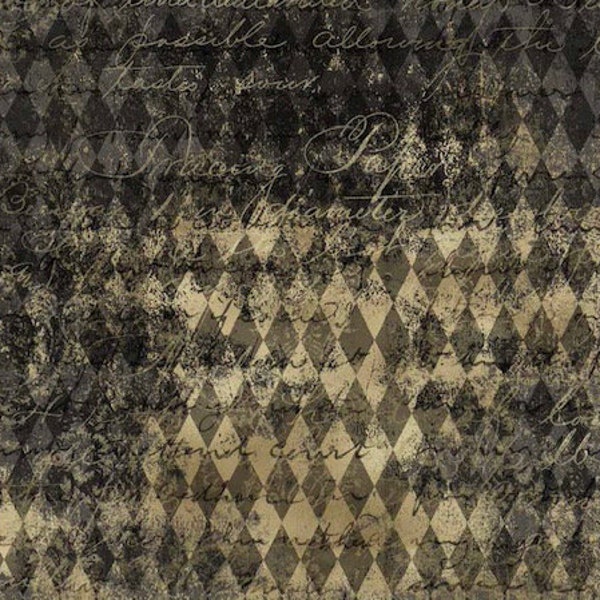 Black and Gold Harlequin Decoupage Paper Etsy