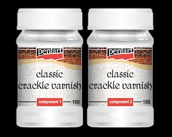 Pentart Classic Crackle Varnish, Classic, 2 components, 100 set