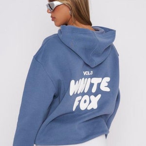 White Fox hoodie style 8 colours / leisure hoodie / dupe Purplish blue