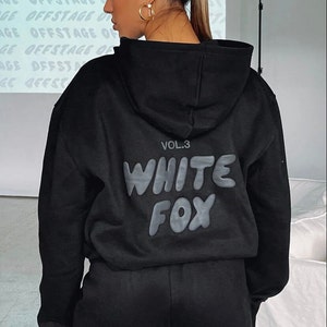 White Fox hoodie style 8 colours / leisure hoodie / dupe Black