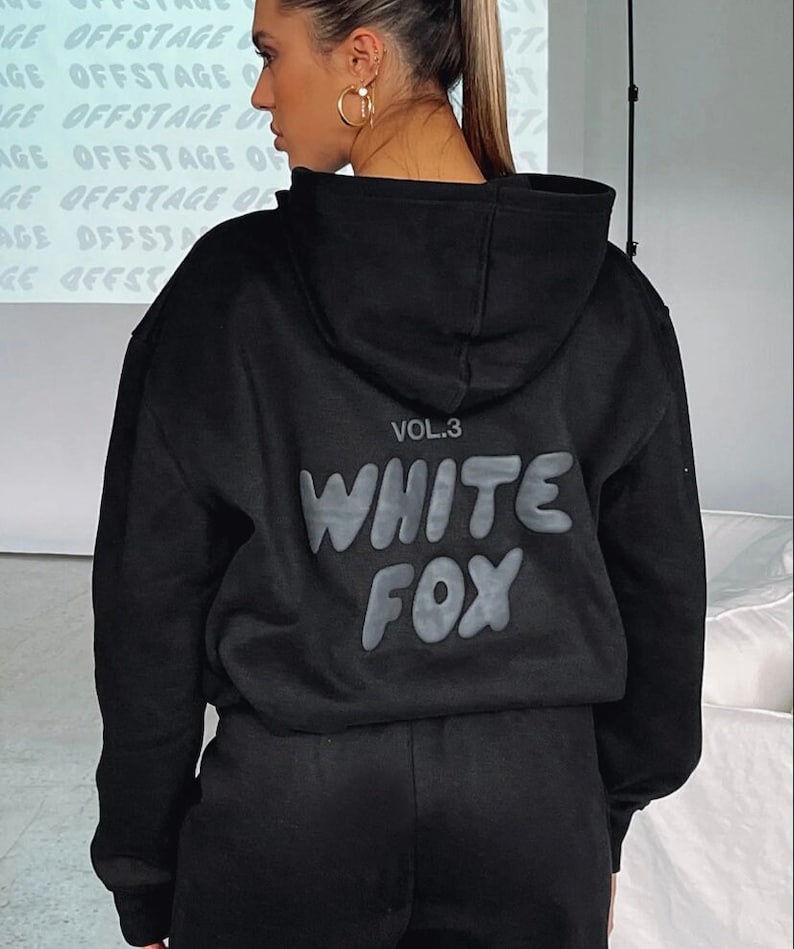 White Fox hoodie style 8 colours / leisure hoodie / dupe Black