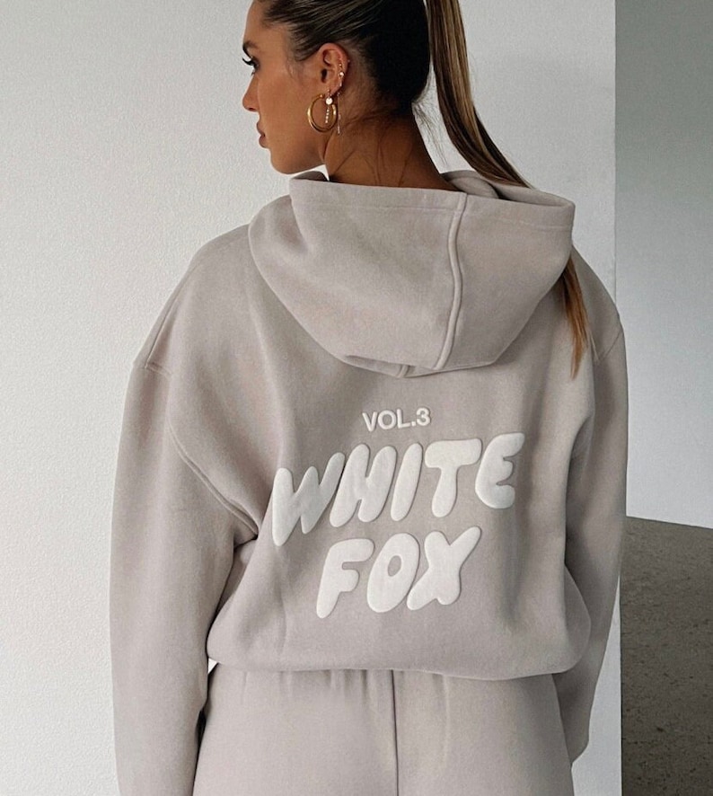 White Fox Hoodie Style 8 Colours / Leisure Hoodie / Dupe Etsy UK