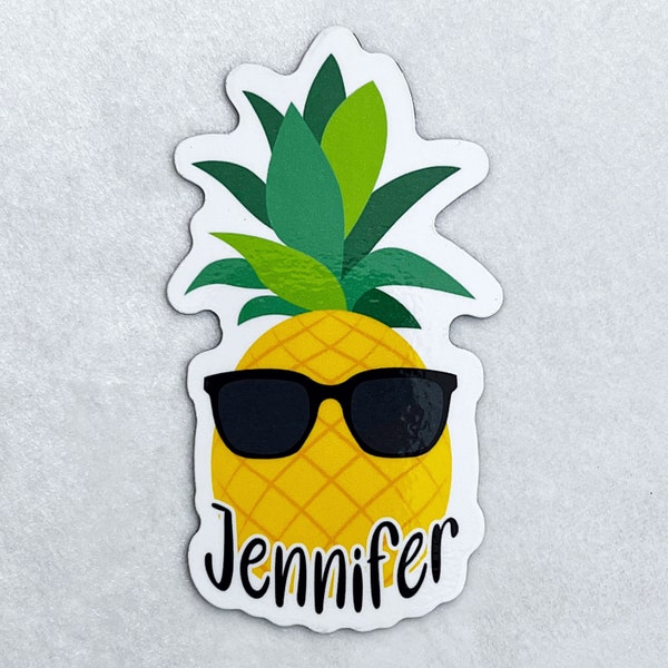 Pineapple Sunglasses Cruise Door Magnet, Personalized Decoration, Carnival Celebrity Holland, Custom Vacation Keepsake Fridge Office Locker