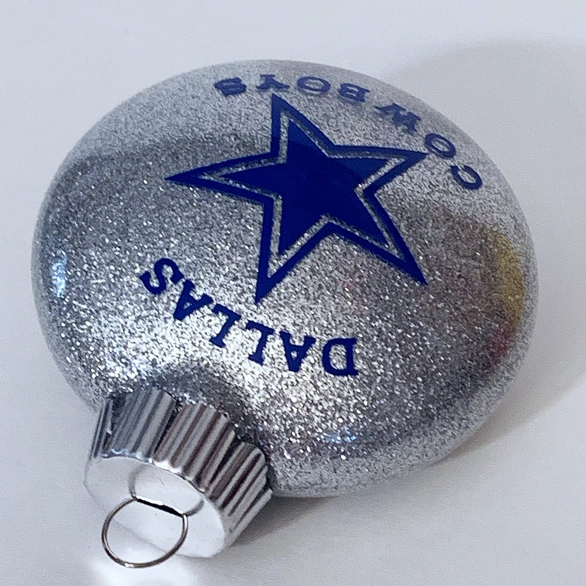 Dallas Cowboys Christmas Shatterproof Ornament Football Etsy