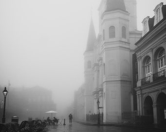Jackson Square Fog / New Orleans Fotografie Print