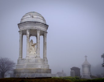 Impresión de fotografía de Spofford / Cementerio de Nueva Orleans