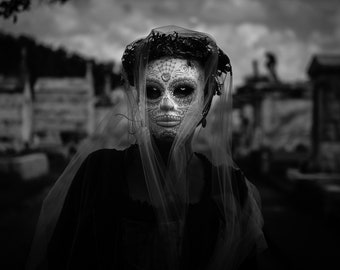 Day Of The Dead / Dia de los Muertos / Halloween New Orleans Cemetery Photography Print