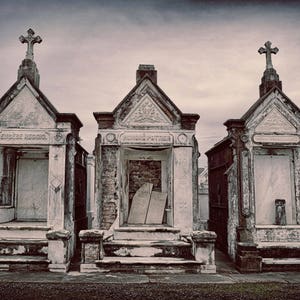 Pottier /  New Orleans Cemetery Photography Print
