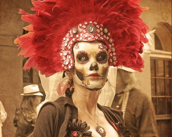 Day Of The Dead / New Orleans Mardi Gras Photography Print