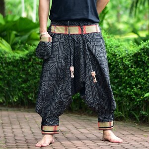 Harem Pants in Grey, With Large Pocket and Flexible Waist Unisex ...