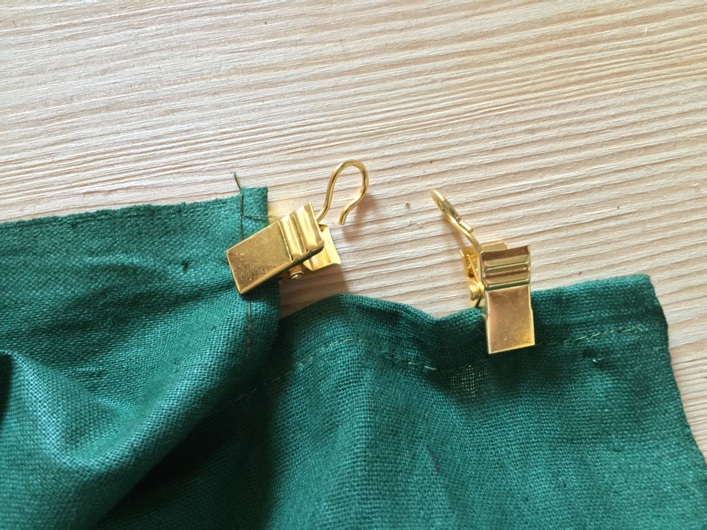 Curtain Clips Gold Wall Cloth Attachment Wall Hanging Etsy