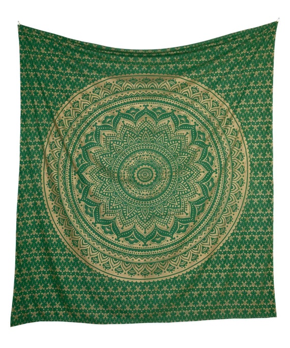 Green and outlet gold tapestry